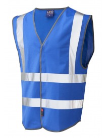 Leo Pilton Reflective Waistcoat - Royal Blue